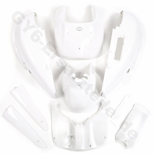 VERKLEIDUNG WEISS z.B für EASY CRUISER ARTEMIS RETRO CLASSIC CRUISER FOSTI QT-E GY6