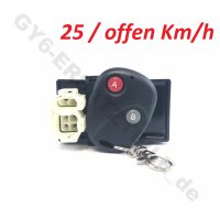 CDI Einheit mit Fernbedienung > 25 km/h oder offene km/h einstellbar (12")