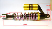 FEDERBEIN / STOSSDÄMPFER 320mm verstellbar