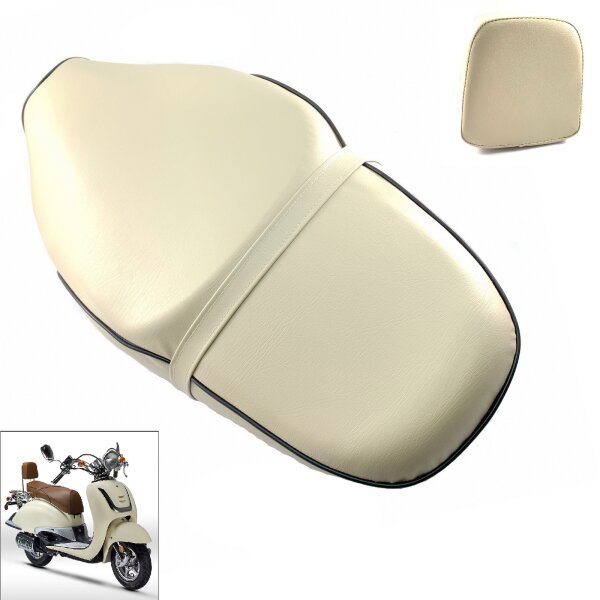 Sitzbank beige + Lehne für RETRO CRUISER QT-E