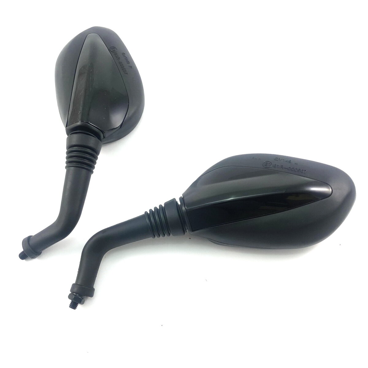 Rückspiegel Set Für SYM Fiddle 2,3 | E-Prüfzeichen | Schwarz Glänzend Mit Adaptern