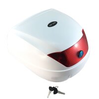 5 - Topcase - Koffer komplett, 29l groß, weiss met.