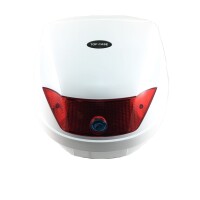 5 - Topcase - Koffer komplett, 29l groß, weiss met.