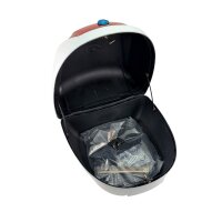 5 - Topcase - Koffer komplett, 29l groß, weiss met.