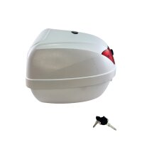 5 - Topcase - Koffer komplett, 29l groß, weiss met.