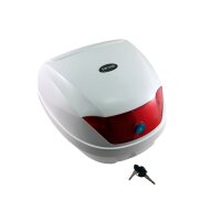 5 - Topcase - Koffer komplett, 29l groß, weiss met.