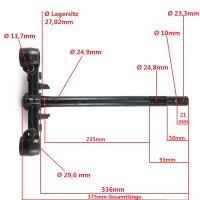 Gabeljoch / Lenksäule Roller-Scooter B09 BT49QT-12 CPI BZ YY50QT etc