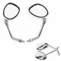 Spiegel links & rechts CHROME (M10 Rechtsgewinde +...
