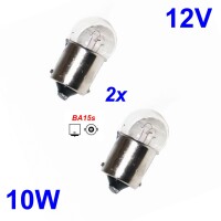 1.1 - Glühbirne 12V/ 10W weiss (2 Stück)