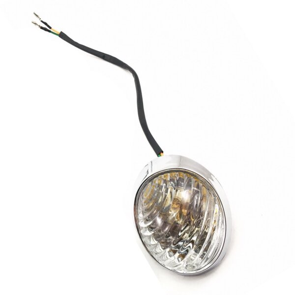 Blinker links vorne - Klarglas - Chrome Rahmen