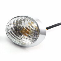 Blinker links vorne - Klarglas - Chrome Rahmen