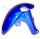 Schutzblech / Frontfender blau met. (B-Ware)