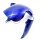 Schutzblech / Frontfender blau met. (B-Ware)