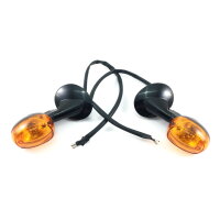 Blinker r & L komplett mit Halter (schwarz)  - B-WARE