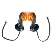 Blinker r & L komplett mit Halter (schwarz)  - B-WARE