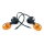 Blinker r & L komplett mit Halter (schwarz)  - B-WARE