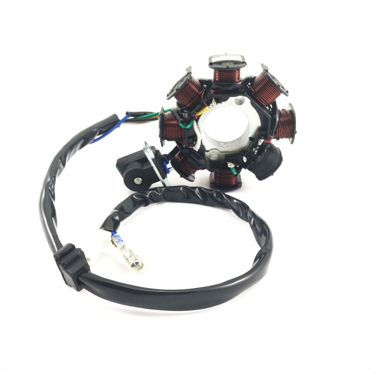 Lichtmaschine kompl. 8-Spulen Stator & Rotor AC für GY6-125cc 152QMI ...