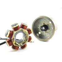 EURO 4 Stator  & Rotor Lichtmaschine komplett GY6 4Takt - 8 Spulen 45 km/h