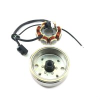 EURO 4 Stator  & Rotor Lichtmaschine komplett GY6 4Takt - 8 Spulen 45 km/h