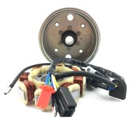EURO 4 Stator  & Rotor Lichtmaschine komplett GY6 4Takt - 8 Spulen 25 km/h