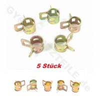 Benzin Schlauch Schellen Set Ø 5mm (5 Stück)
