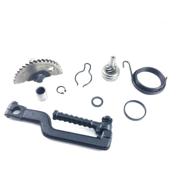 1 - Kickstarter Reparaturset für GY6 4-Takt 50ccm 139QMB China, Kickstarterwelle, Ritzel, Feder & Kickstarterarm