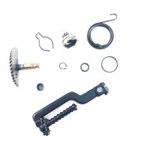 1 - Kickstarter Reparaturset für GY6 4-Takt 50ccm 139QMB China, Kickstarterwelle, Ritzel, Feder & Kickstarterarm