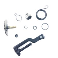 1 - Kickstarter Reparaturset für GY6 4-Takt 50ccm 139QMB China, Kickstarterwelle, Ritzel, Feder & Kickstarterarm