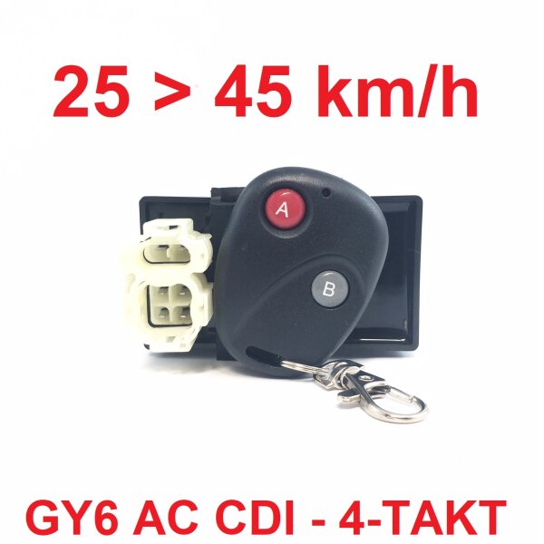 CDI Einheit mit Fernbedienung > 25 oder 45km/h einstellbar (3.50-10)