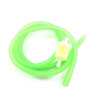 NEON GRÜNER BENZINSCHLAUCH 100cm mit BENZINFILTER im...