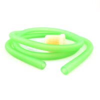 NEON GRÜNER BENZINSCHLAUCH 100cm mit BENZINFILTER im...