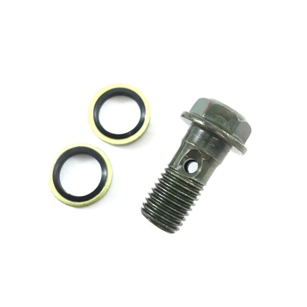 Bremsleitungs Anschlussschraube und 2x Dichtung