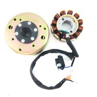 LICHTMASCHINE KOMPLETT - 125ccm12 Spulen für ZNEN BAOTIAN BENZHOU FLEX TECH REX GY6 4TAKT
