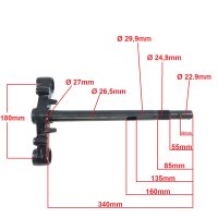 Gabeljoch Baotian, CPI, Keeway, u.a. 340mm