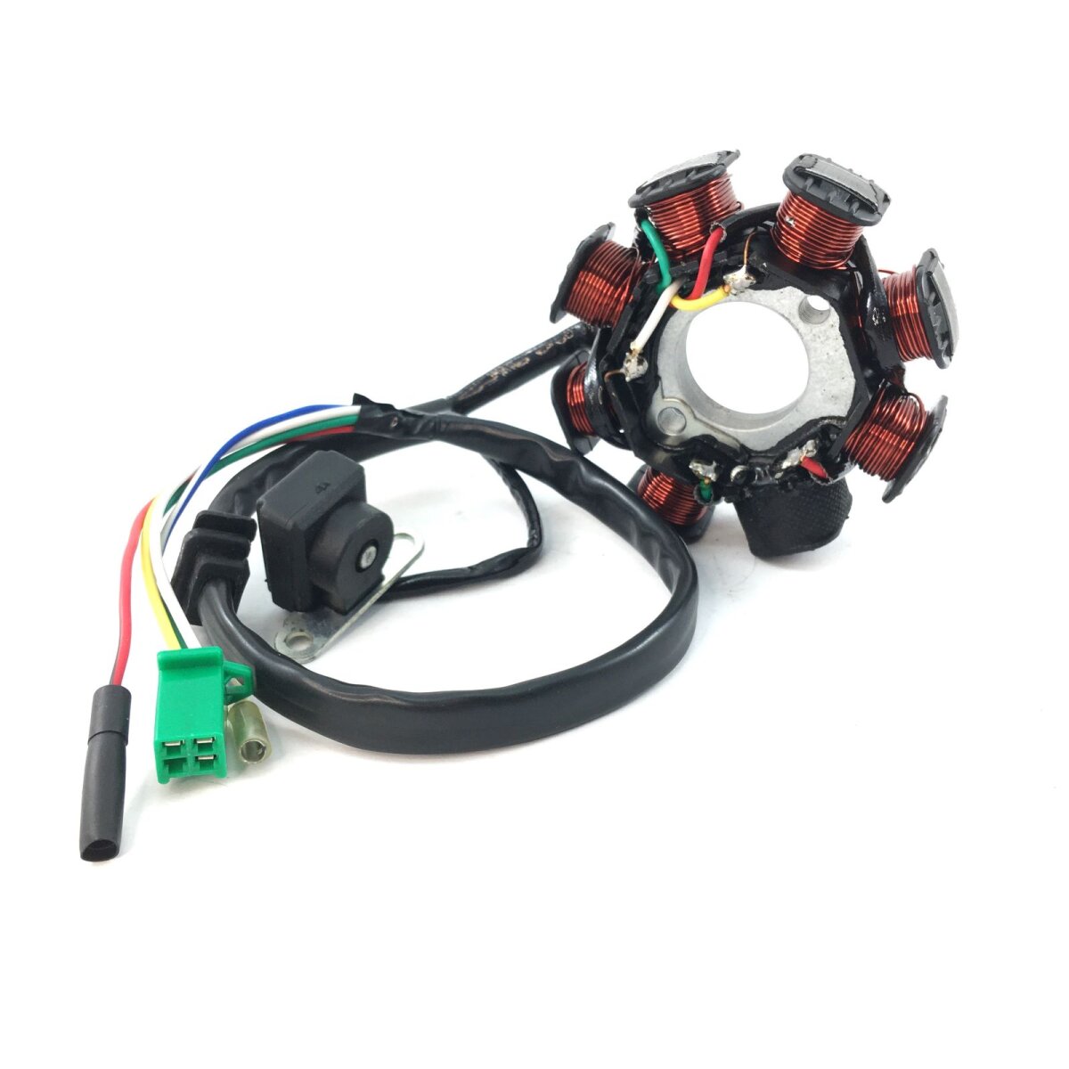 Lichtmaschine kompl. 8-Spulen Stator & Rotor AC für GY6-125cc 152QMI ...