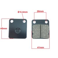 Bremsbeläge vorne (41 x 45mm) für China Roller 50-125cc vorne