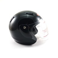 Jet Helm mit Visier in Gr.XL, schwarz, in Coverbeutel