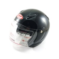 Jet Helm mit Visier in Gr.M, schwarz, in Coverbeutel