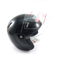 Jet Helm mit Visier in Gr.M, schwarz, in Coverbeutel