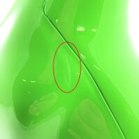 Teil 4+5 - Schutzblech / Fender komplett in Kawa grün (B-WARE)