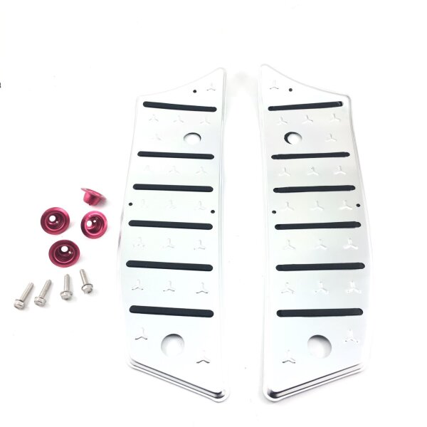 Trittbrettsatz Alu / Trittbleche rechts und links / AGM VX50 BTC RIVA CHINA LX Modell Napoli