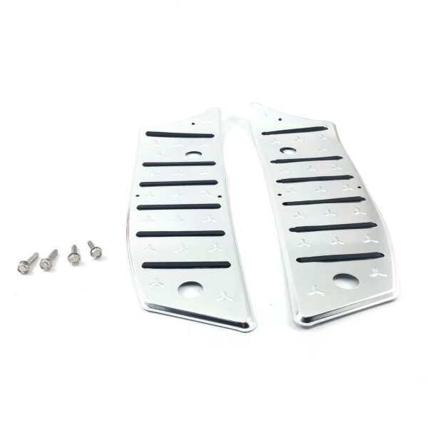 Trittbrettsatz Alu / Trittbleche rechts und links / AGM VX50 BTC RIVA CHINA LX Modell Napoli