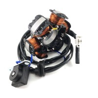 Lichtmaschine Stator für PEUGEOT stehend AC LC 2-TAKT + BR7HS & Racing Zündspule
