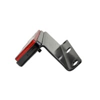 Rückstrahler Reflektor eckig/rot mit Halter