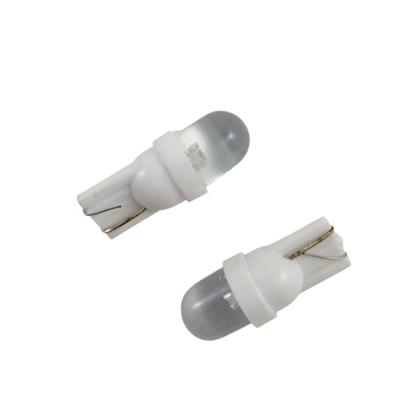 2x LED Lampe 12V KALTWEISS für Standlicht T10 Sockel