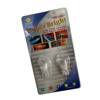 2x LED Lampe 12V KALTWEISS für Standlicht T10 Sockel