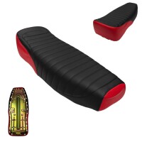 Sitzbank für SIMSON S51 - in schwarz/rot
