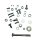 Normteile Set für Rahmen / Obergurt, Stützstrebe, untere Strebe, Sitzbank, Tank für SIMSON S50, S51, S70