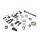 Normteile Set für Rahmen / Obergurt, Stützstrebe, untere Strebe, Sitzbank, Tank für SIMSON S50, S51, S70