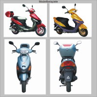 1 - Auspuffanlage Standard für GY6 China 4Takt (12-13")